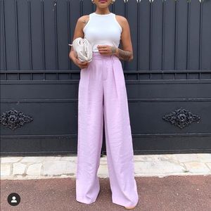 ZARA pleated wide leg pants -  bloggers favorite